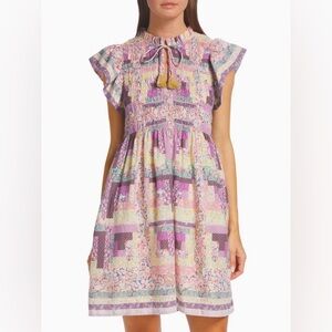 [NWOT] $365 SEA NY Naya Flutter Sleeve Mini Dress. Size Small